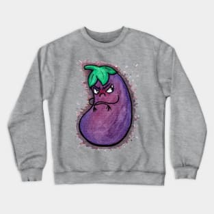 Angry Eggplant Crewneck Sweatshirt